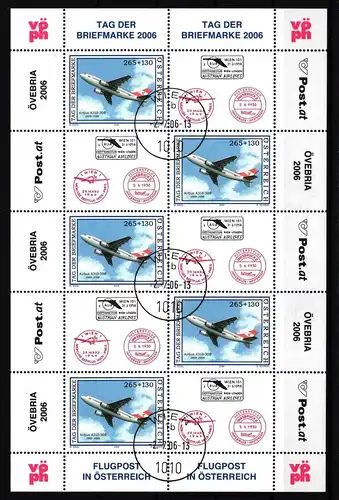 Österreich 2606 gestempelt Kleinbogen #IR952