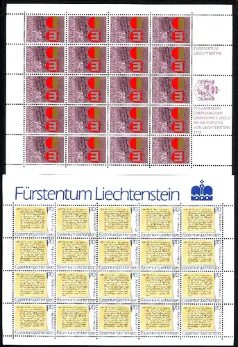 Liechtenstein 928-929 postfrisch als Kleinbögen #IG960