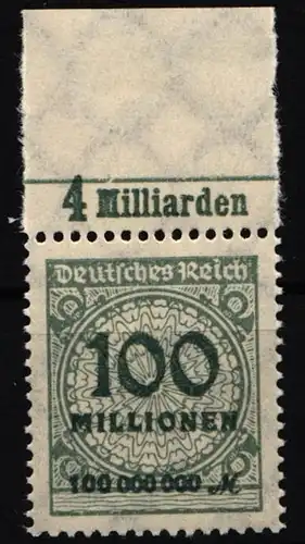 Deutsches Reich 322 A P OR C postfrisch #IR432