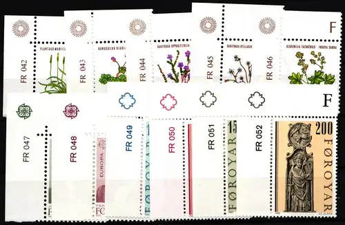 Färöer 48-58 postfrisch Jahrgang 1980 #IL894