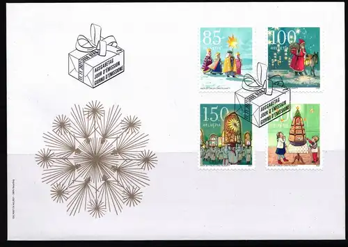 Schweiz 2740-2743 gestempelt als FDC / Weihnachten #JB181