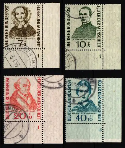 BRD 222-225 FN gestempelt alle mit Formnummer #IR863