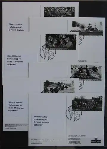 Großbritannien 4401-4406 gestempelt als Maximumkarten #JC805