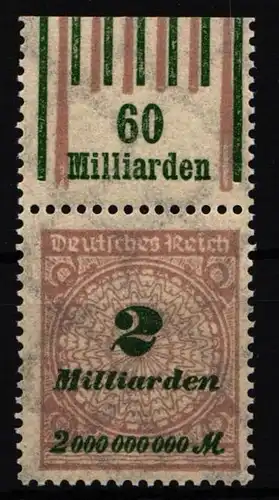 Deutsches Reich 326 A W OR postfrisch 1/4/1 - 1/5/1 #IR467