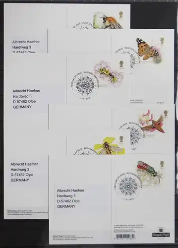 Großbritannien 4657-4662 gestempelt als Maximumkarten #IZ138