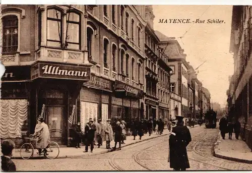 AK Mayence Rue Schiler 1924 #PM884