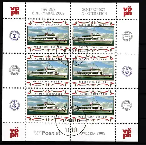 Österreich 2826 gestempelt Kleinbogen #IR978
