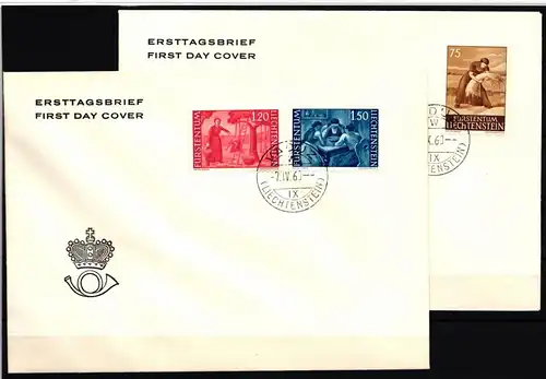 Liechtenstein 395-397 als Ersttagsbrief #IR931