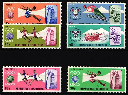 Togo 626-631 postfrisch Olympische Spiele #IR587