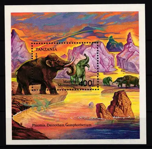 Tansania Block 164 postfrisch Dinosaurier #II988