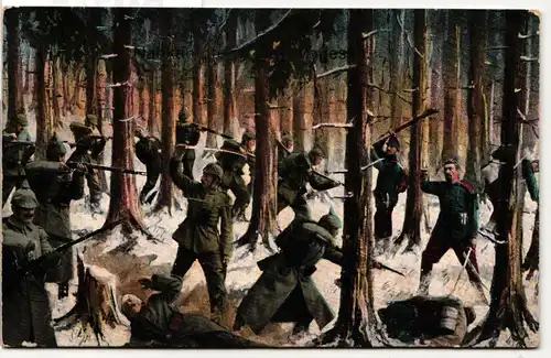 AK Deutschland Nahkämpfe in den Vogesen. Feldpost 1915 #PM752