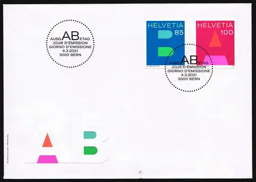 Schweiz 2694-2695 gestempelt als FDC #JB164