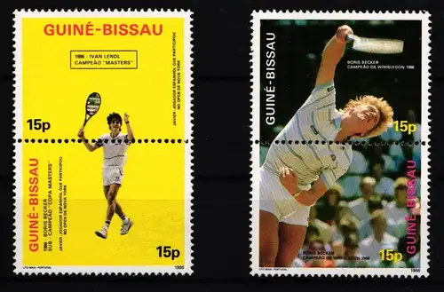 Guinea Bissau 909-912 postfrisch Paare / Tennis #JA041