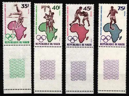 Niger 358-361 postfrisch Olympische Spiele #IR618