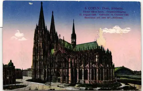 AK Köln Dom Südseite Feldpost #PM858