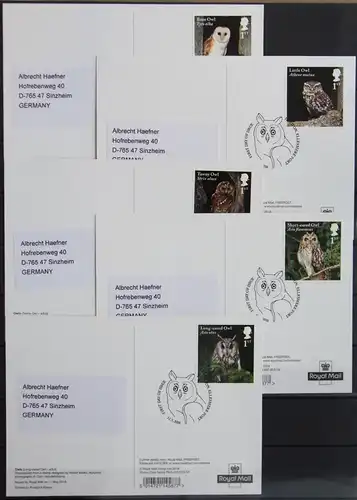 Großbritannien 4202-4211 gestempelt als Maximumkarten #IZ185