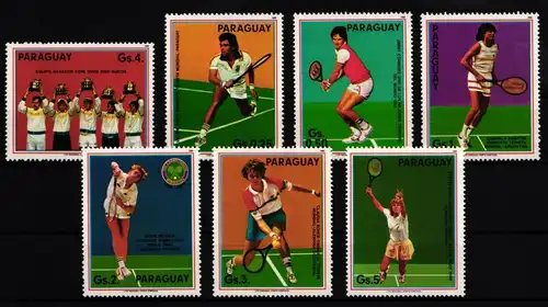 Paraguay 4029-4035 postfrisch Tennis #JA033