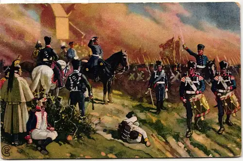 AK Deutschland Die Völkerschlacht 1813 -General Bülow bei Dennewitz #PM896