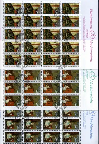 Liechtenstein 957-959 postfrisch als Kleinbögen/ Kunst #IG984