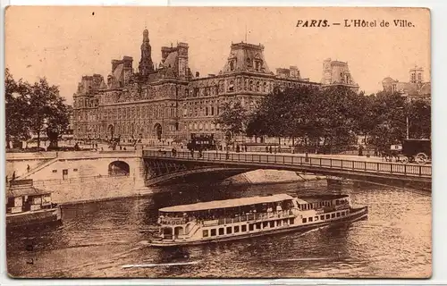 AK Paris L'Hôtel de Ville #PM958