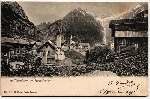 AK Goeschenen Gotthardbahn 1904 #PM833