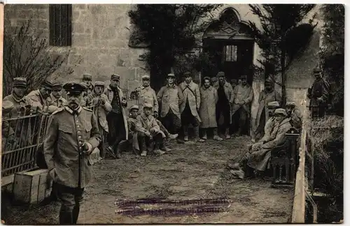 AK Deutschland Gefangene Soldaten Feldpost 1915 #PM843
