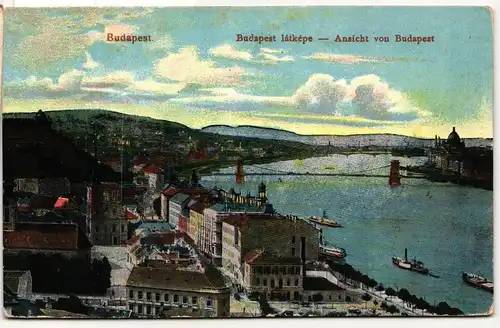 AK Budapest Panorama Feldpost 1915 #PM852