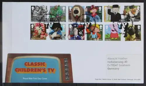 Großbritannien 3552-3563 gestempelt als FDC #JC828