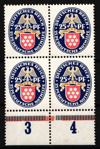 Deutsches Reich 400 postfrisch 4er Block #IR900