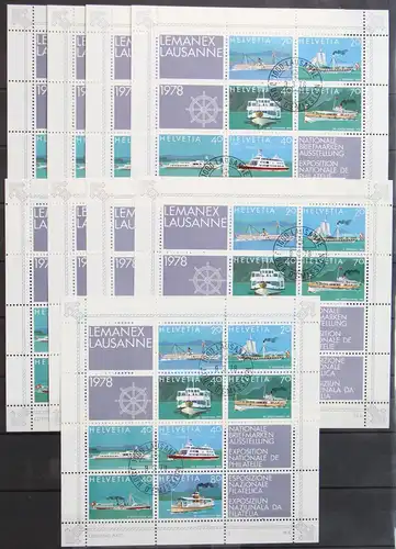Schweiz Lot Block 23 gestempelt 33 Stück mit ca. 190,- Euro Katalogwert #IZ092