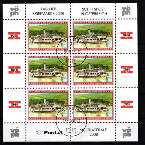 Österreich 2767 gestempelt Kleinbogen #IR968