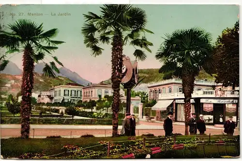 AK Menton Le Jardin 1912 #PM886