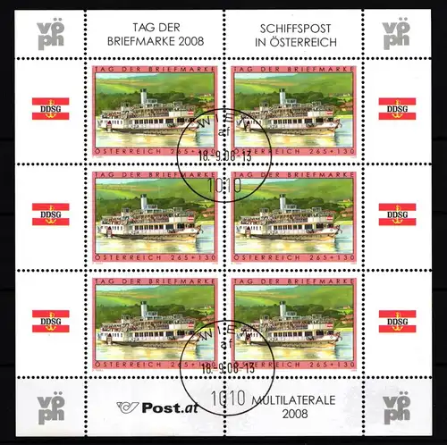 Österreich 2767 gestempelt Kleinbogen #IR982