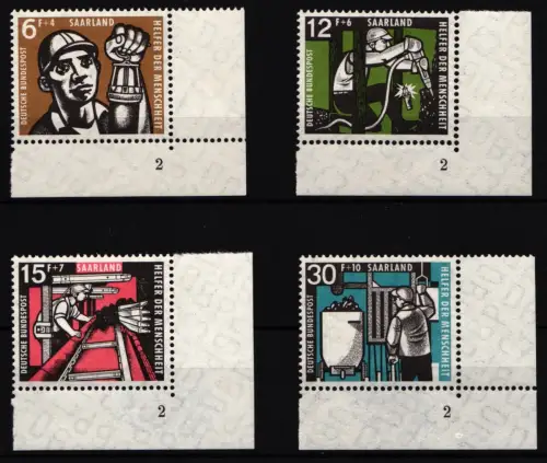 Saarland 404-407 postfrisch Formnummer 2 #IY385