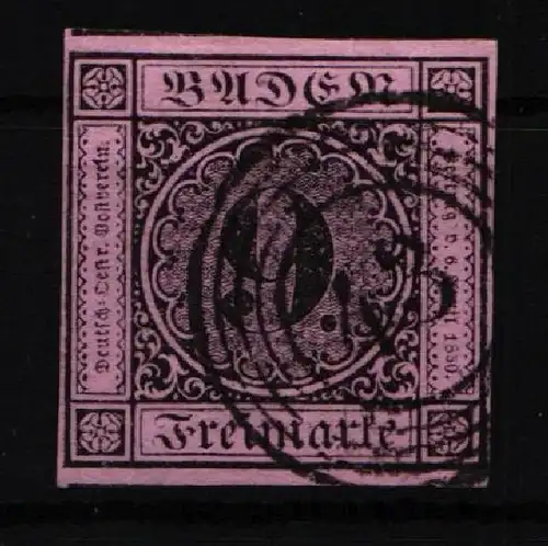 Baden 20 gestempelt gut gezähnt #IZ227