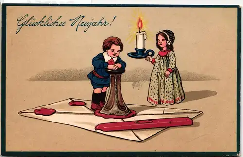 AK Deutschland Glückliches Neujahr! Feldpost 1915 #PM754