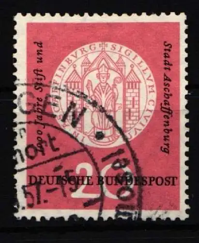 BRD Bund 255 VI gestempelt Plattenfehler #IX850