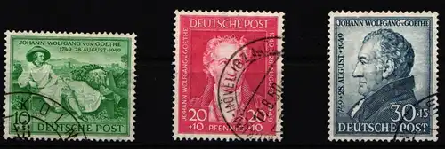 Alliierte Besetzung 108-110 gestempelt Bi- Zone #IY490