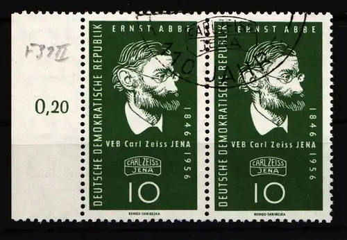 DDR 545 II gestempelt Plattenfehler #IX846