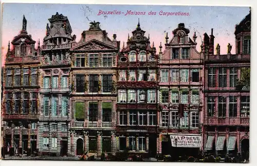 AK Brüssel Maisons des Corporations 1916 #PM861