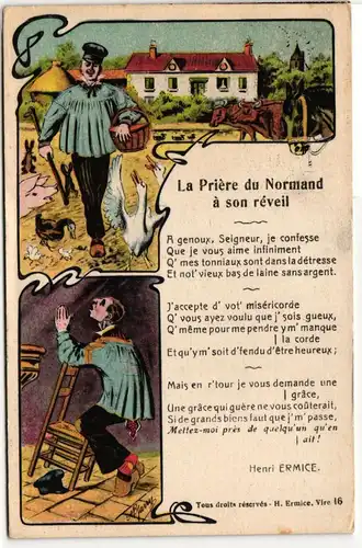 AK Frankreich Grußkarte 1922 #PM890