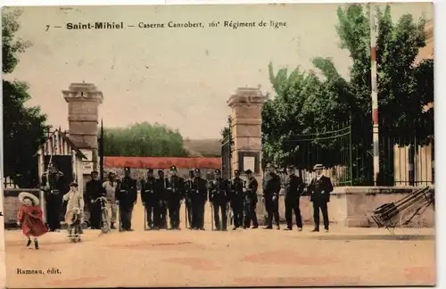 AK Saint-Mihiel Caserne Canrobert, 161 Régiment de ligne 1914 #PM945
