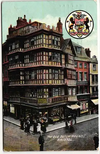 AK Bristol The Old Dutck House 1907 #PM866