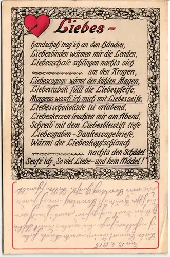 AK Deutschland Feldpostkarte 1915 #PM854