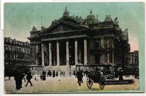 AK Brüssel La Bourse Feldpost 1915 #PM864