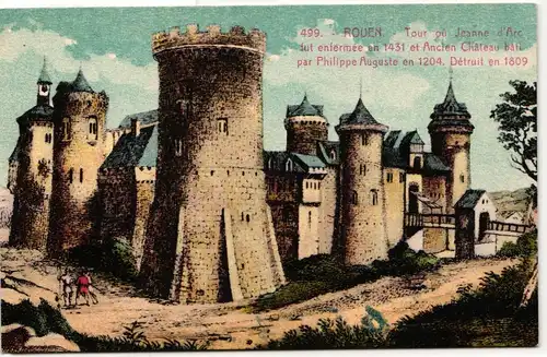 AK Rouen Tour oú Jeanne d'Arc fut enfermee en 1431 #PM887