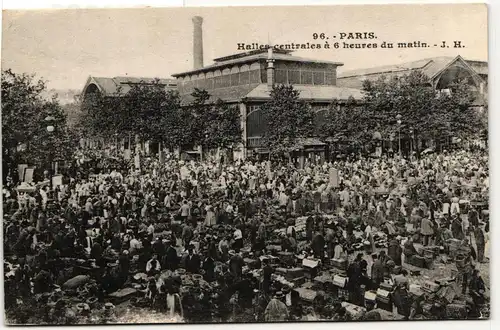 AK Paris Halles-centrales á 6 heures du matin #PM889