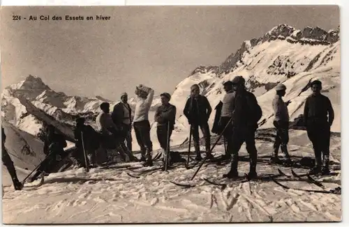 AK Frankreich Au Col des Essets en hiver #PM891