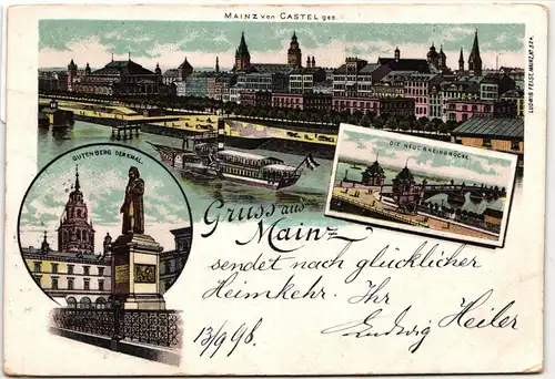 AK Mainz von Castel 1898 #PM911