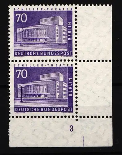 Berlin 152 v postfrisch senkrechtes Paar, Formnummer 3 #JC359